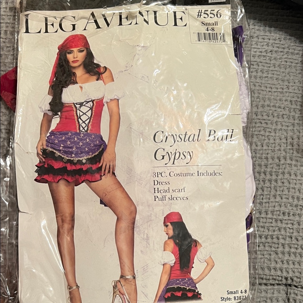 Leg Avenue Red and Purple Gypsy Costume